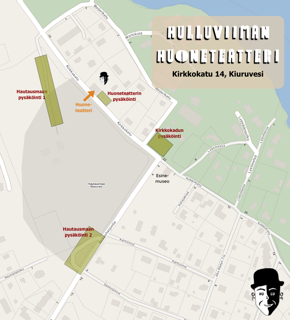 Huoneteatterin parkkialueet